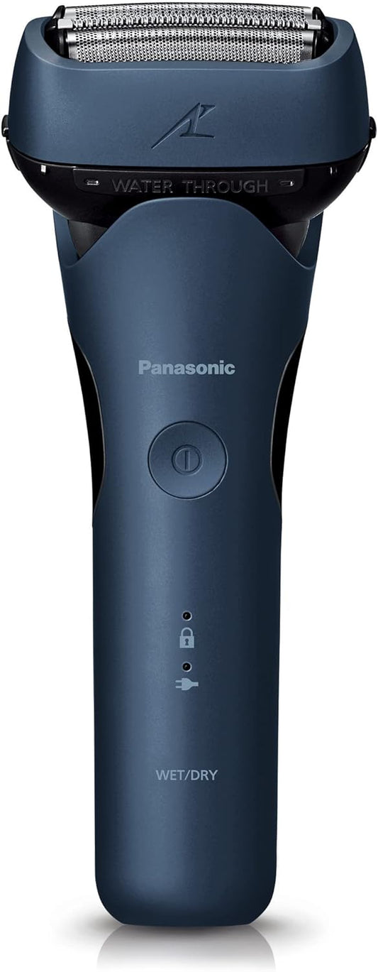 Panasonic ES-LT4B-A Men's Shaver, Lamb Dash, 3 Blades, Blue, Can Be Shaved in the Bath