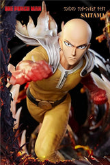 Unique Art Studio One Punch Man Wonder Figure, Saitama, Total Height Approx. 21.7 inches (550 mm), Made of Polystone, Painted, Finished Product