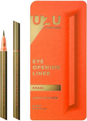 UZU BY FLOWFUSHI Eye Opening Liner, Liquid Eyeliner, Hot Water, Alcohol Free, Dye Free, Hypoallergenic (KHAKI Khaki)