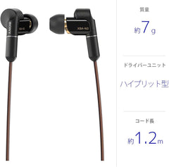 Sony earphones High Resolution Capable Canal balance standard plug cable included 2017 Model XBA-N3BP