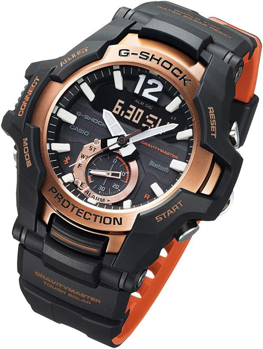 Casio CACIO G-SHOCK G-Shock Watch Gravity Master Overseas Model Bluetooth Smartphone Link G-SHOCK Connected Solar GR-B100-1A4 Parallel Import