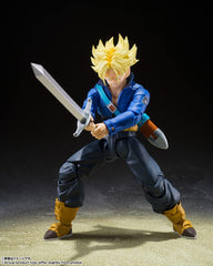 S.H. Figuarts Dragon Ball Z Super Saiyan Trunks - A Boy from the Future, Approx. 5.5 inches (140 mm), PVC   ABS Pre-painted Action Figure