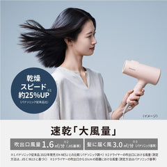 Panasonic EH-NE5L-H Dryer, Quick Drying, Large Airflow, Powerful Dry, Low Temperature Mode, Negative Ion, Dark Gray