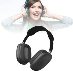 Bluetooth Headphones, ABS Material Noise Reduction Wireless Headphones, Practical for Laptop (Black)