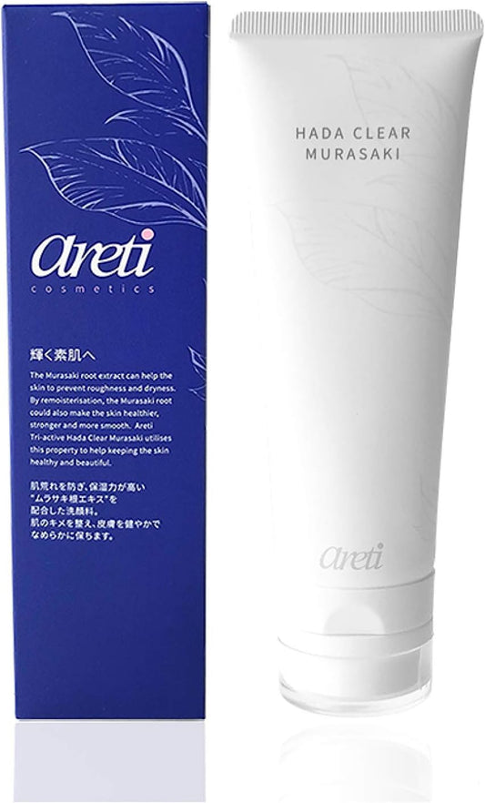 Areti w1906 Facial Cleansing Foam, Made in Japan, Elastic Foam, Moisturizing, Fragrance-Free