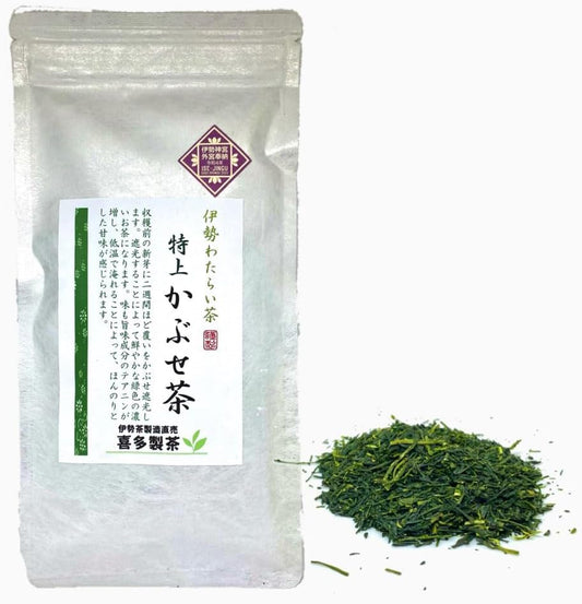 Ise Jingu Shrine Dedicated Tea Special Kabuse Tea Leaves 3.5 oz (100 g) Green Ise Winter Autumn Delicious Tea Teapot Japanese Tea Sencha Mie Prefecture Organic 1st Green Tea Leaf Cultivation Green Tea