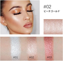 ibcccndc Highlights Diamond Glitter 3 Colors Shiny Skin 3D Feeling 8g Popular Highlights - 02# Rose Gold