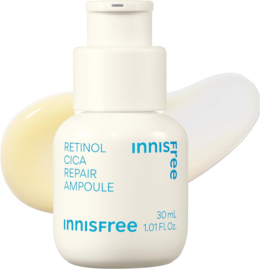 innisfree Retinol Cica Repair Serum 30ml - Genuine Reticica Trouble Care Cicarechi Pure Retinol Essence Moisturizing Moisture Hypoallergenic Sensitive Skin