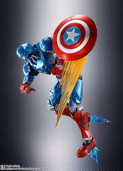 S.H. Figuarts Captain America (Tech On The Avengers), Approx. 6.1 inches (155 mm), PVC, ABS,   Die Cast Pre-Painted Action Figure