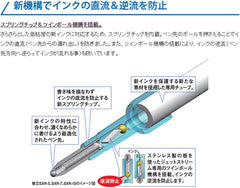 Mitsubishi Pencil Oil Ballpoint Pen Jetstream 0.5 be easy to write in black SXN15005.24