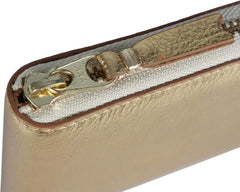 Comme des Garcons Wallet Bifold Round Zipper GOLD AND SILVER WALLET SA7100G Gold Parallel Import