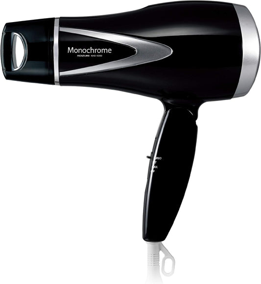 Koizumi KHD-9300/BK Hair Dryer, Minus Ions, Lightweight Type, Black, Monochrome