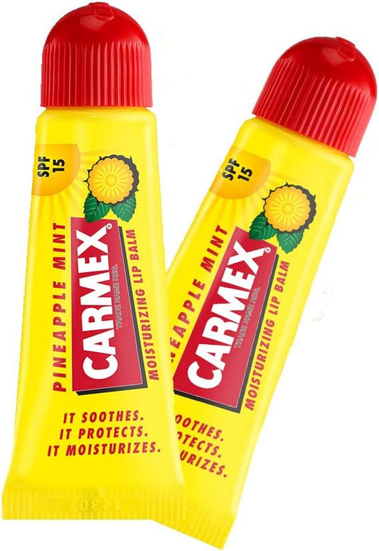 Carmex Lip Balm Tube Type Pineapple Mint (SPF15) Set of 2