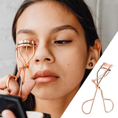 JINRETUTE Eyelash Curler, Single Layer, Stainless Steel Curler, Popular Ranking, Slim Eyelash Curler, Popular Eyelash Curler, Portable, Durable, Eyelash Buffer, Partial Use