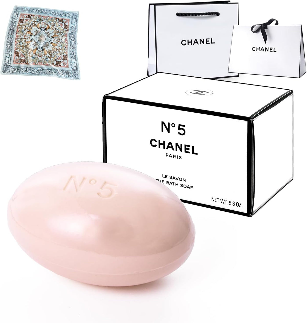 Set Item CHANEL Chanel Soap Savon N5 Cosmetics Cosmetics Number Five Low Soap, Soap, Bath Goods, Skin Care (5.3 oz (150 g)