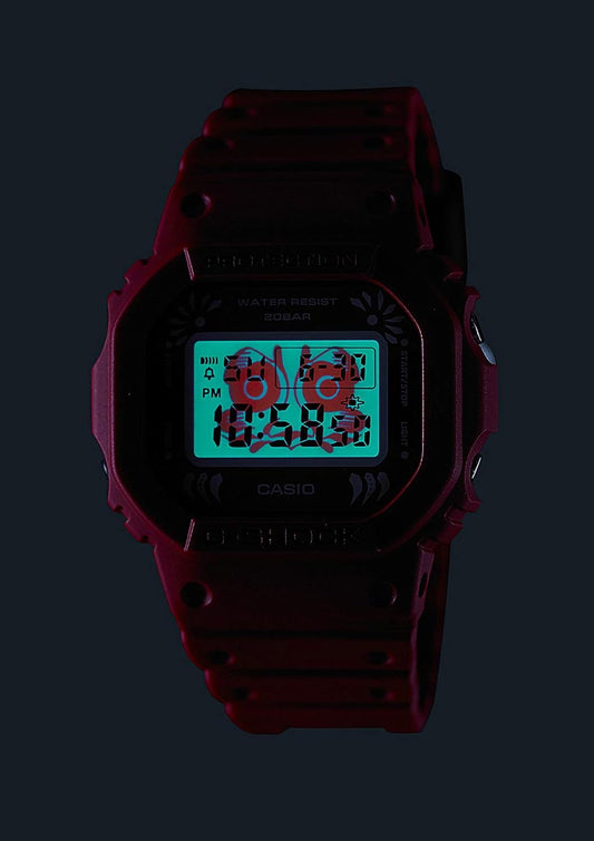 Casio DW-5600DA-4JR Men's Wristwatch, Red, red