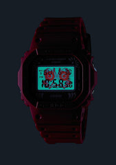 Casio DW-5600DA-4JR Men's Wristwatch, Red, red