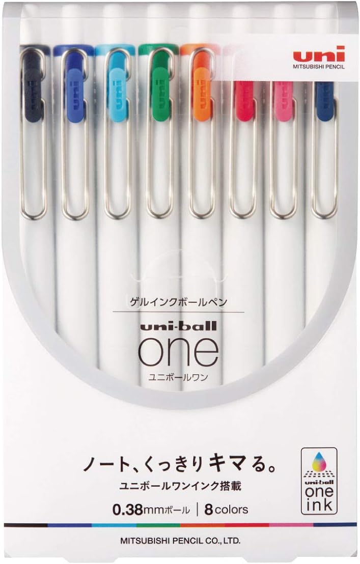 Mitsubishi Pencil Gel Ballpoint Pen Uniball One 0.388 Color Set UMNS388C