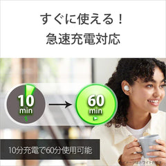 Sony WF-C500 Fully Wireless Earbuds, Lightweight, Small 0.2 oz (5.4 g), High Precision Call Quality, Easy Pairing, IPX4 Splashproof Performance, Ice Green WF-C500 GZ