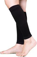 Nithra Calf Supporter, Set of 2 (1 Pair), High Pressure Model, 30-20 hpa, Graduated Compression, Unisex, Black, L