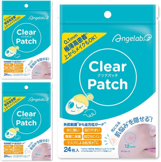 Angelab Angel Lab Clear Patches, 24 Sheets x 3 Packs