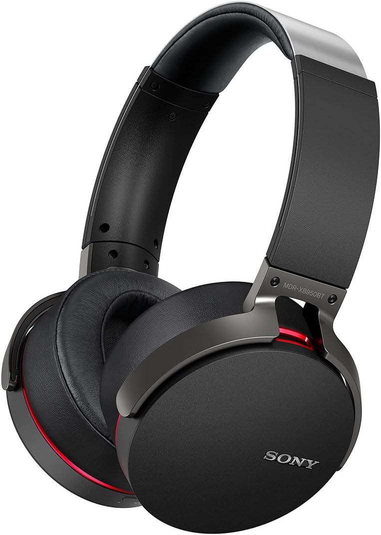 SONY Wireless Headphones MDR-XB950BT: Bluetooth/NFC Support Foldable With Mic/ Hands-free Calling Black MDR-XB950BT B