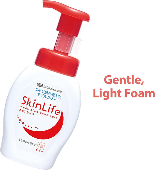 Skin Life Medicated Foam Soft Face Wash with Pump 200mL