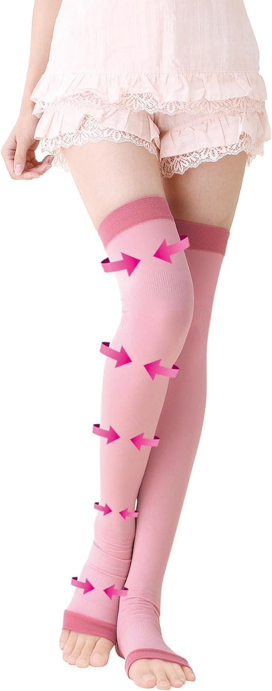 Hot Alpha Beautiful Leg Socks, Pink