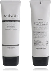 Make.iN Cleansing Gel Balm, 2.8 oz (80 g), CICA Human Stem Cells, White Clay, Makeup Remover, Pores, Horny, Made in Japan, Beauty Ingredient, Moisturizing, Home Beauty Treatment (1)