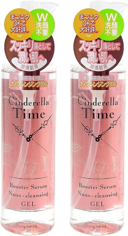 Cinderella Time Booster Serum Nano Cleansing Gel for Sensitive Skin 10.1 fl oz (310 ml) x 2 Bottles