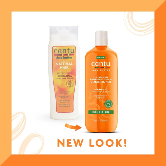 [Japanese Shampoo and Conditioner] Cantu Shea Butter For Natural Hair Sulphate-Free Hydrating Cream Conditioner, 400ml