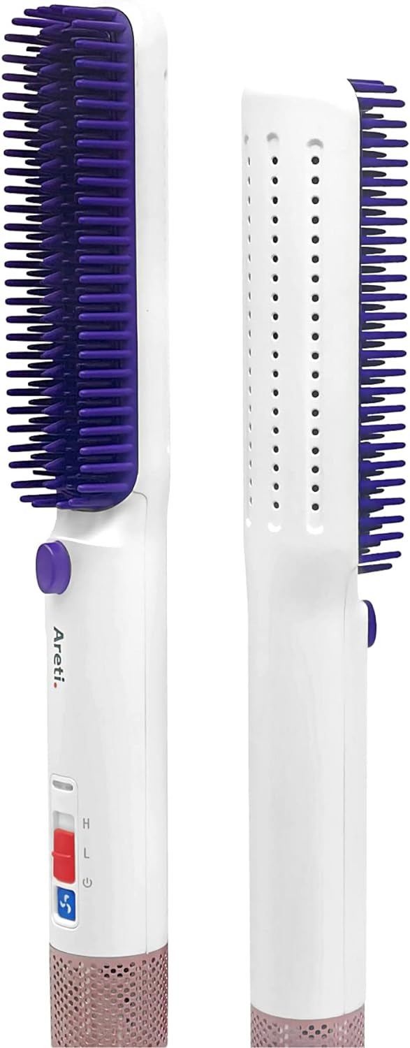 Areti i2119IDG Hair Iron, Brush Type, Straight Heat Brush, Air, Straightening Iron, Cold Air, Blowing, Cooling, Ceramic Coating, ReiMagic