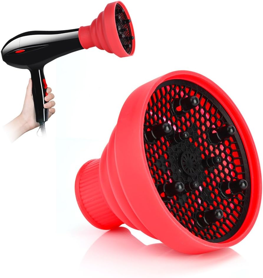 Dryer Hot Air Diffuser, Hair Dryer Diffuser, Extendable Size, Universal, Cover, Silicone, Foldable, Hot Air Diffuser, High Temperature Resistant, For Hair Care, Suitable for Most Dryers