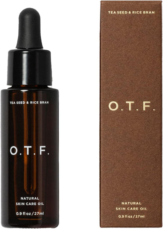 O.T.F Natural Skin Care Oil 27ml Beauty Oil (Face, Body, Hair) Tea Seed Oil Rice Bran Oil (Dry Skin/Sensitive Skin) Moisturizing Face Oil