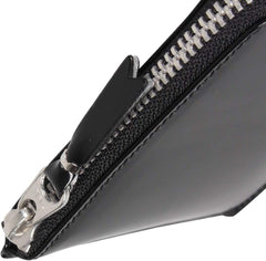 L-shaped zipper coin case for men MILLOR INSIDE SA3100MI Black/Silver parallel import goods