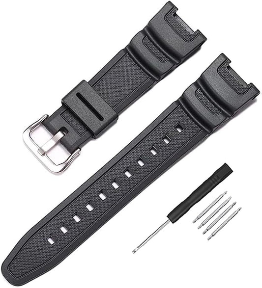 Watch Strap, Genuine Band Compatible, Waterproof Strap, Fits Casio SGW-100