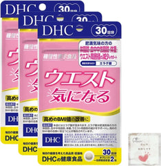 Set of 3 DHC Waist Curious 30 Days 60 Tablets Food with Functional Claims Neutral Fat Weight Supplement DHC