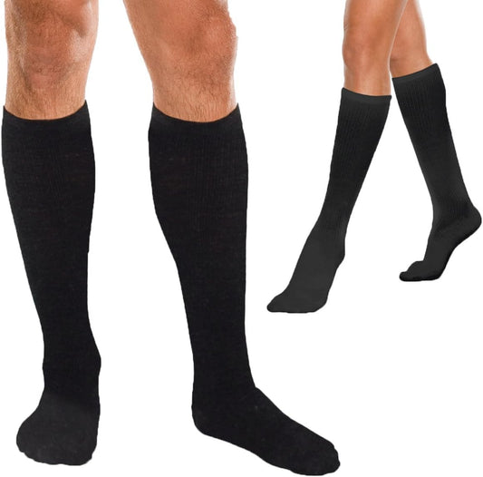 Medical Elastic Stockings 10 – mmHg Core Spun High Socks Type Unisex , , , black,