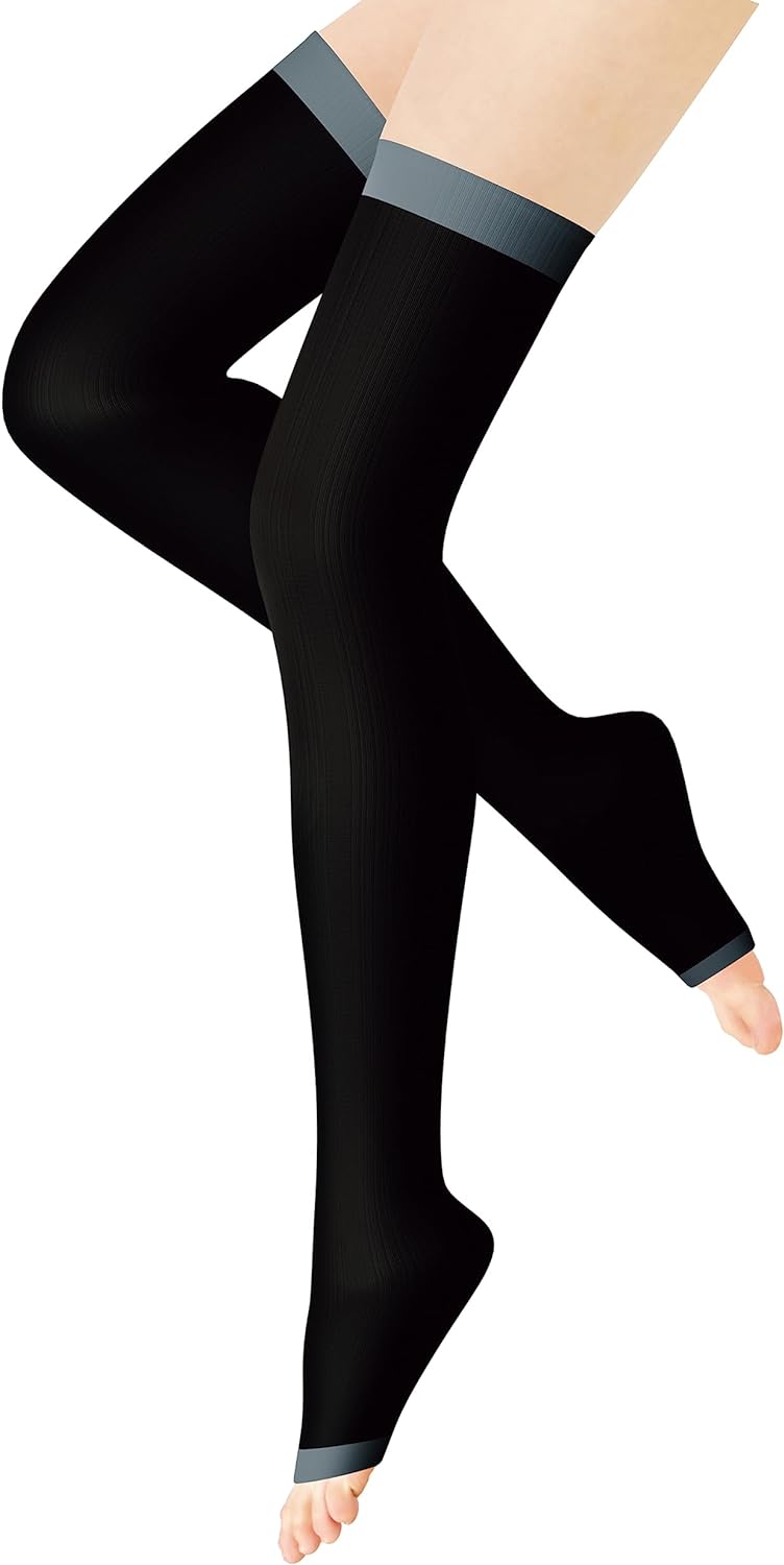 Charmake Body Compression Socks for Summer, Cool Touch, Cool Full Legs, Women's While Sleeping