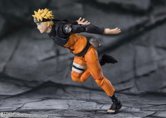 S.H. Figuarts Naruto Shippuden Uzumaki Naruto - Ninetai no Hashiki with Hope - Approx. 5.7 inches (145 mm), PVC   ABS Pre-painted Action Figure BAS63238