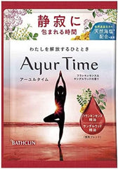 Ayuru Time Bath Salt, 6 Types of Scents, Bath Salt, Set of BathPowder, Includes Bonus BathPowder Before Sleeping (1 of 6 Scents)