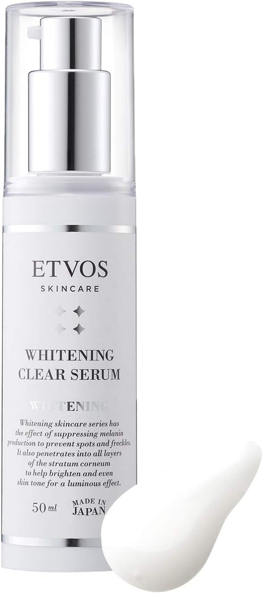 Etovos Medicated Whitening Clear Serum, Quasi Drug, 1.7 fl oz (50 ml), Whitening Serum, Tranexamic Acid, Sensitive Skin