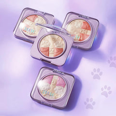 ZEESEA Zooshi Zushi Cat Highlighting Blush Highlight Teak (#03 Purple)