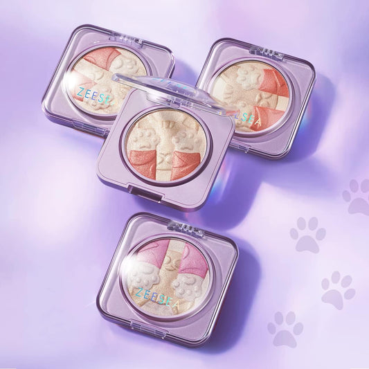 ZEESEA Cat Highlighting Blush (03# Purple)