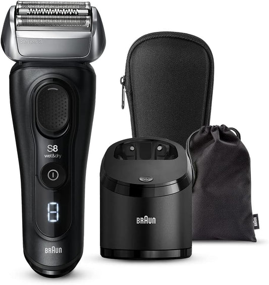 Braun Men's Electric Shaver Series 8 8460cc-V with Washer, 3+1 Cut System, Sonic Vibration Technology, Evening Beard, Zero Electric Shaver Latest Fall 2022 Model Amazon.co.jp Exclusive