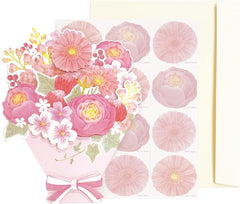 Sanrio YG15-1 P91015 Standard Paper Pink Bouquet (Small)