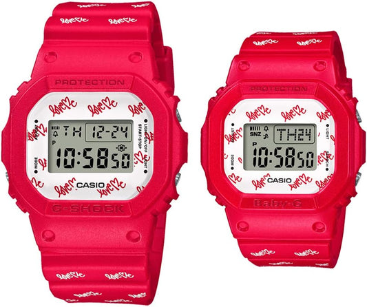 Casio G Presents Lover's Collection 2020 LOV-20B-4JR Men's Wristwatch, Red, red, LOVER'S COLLECTION 2020