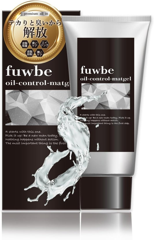 fuwbe Men's Oil Control Gel, Anti-shiny, Sweat-resistant, Long-lasting, Transparent, Sebum, Waterproof