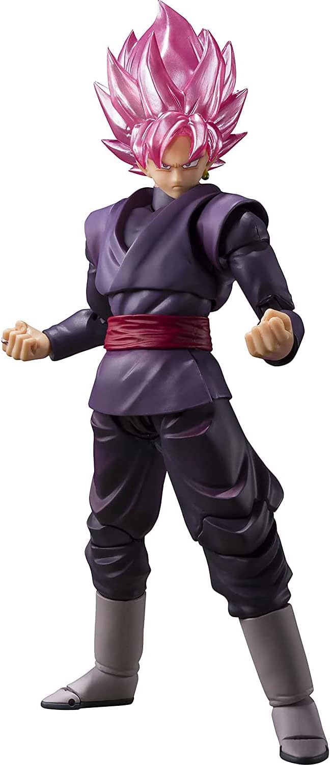 BANDAI SPIRITS S.H. Figuarts 192794 Dragon Ball Super Goku Black - Super Saiyan Rosé, Approx. 5.5 inches (140 mm), ABS   PVC, Pre-painted Action Figure