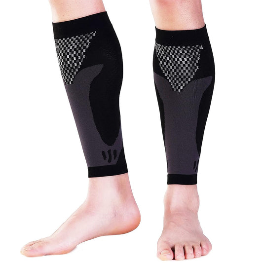 Calf Supporter, Compression, Set of 2, Breathable, Standing Work, Walking, Running, Baseball, Walking, Left and Right, Unisex, (XL)